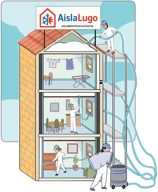 aislamiento insuflado Lugo